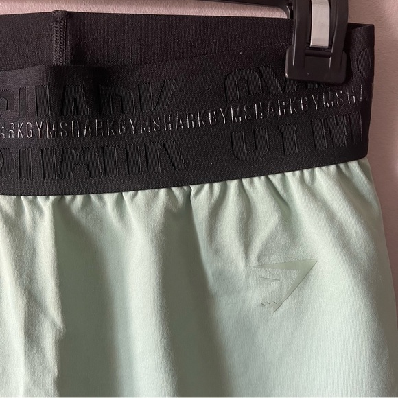 Gymshark Green Vision Pro Logo Leggings Size Medium - Picture 2 of 6